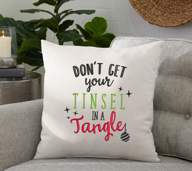 Sorra Home Tinsel in a Tangle Embroidered Sunbrella Pillow — View 4