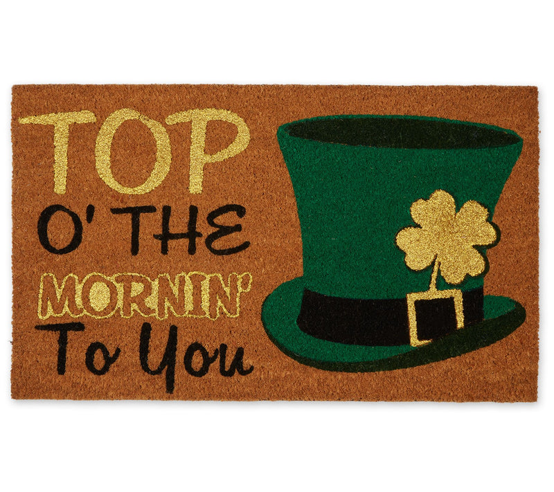 Design Imports Top O' The Mornin' To You! 18" x 30" Doormat — Main view