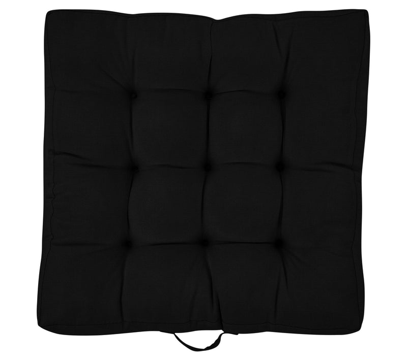 Sorra Home 24" Square Sunbrella Floor Pillow wi th Handle — View 5
