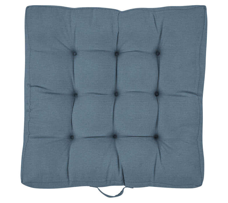 Sorra Home 24" Square Sunbrella Floor Pillow wi th Handle — View 7