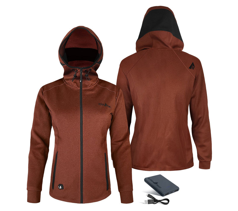 ActionHeat 5V Women's Battery Heated Slim Fit Hoodie — View 3