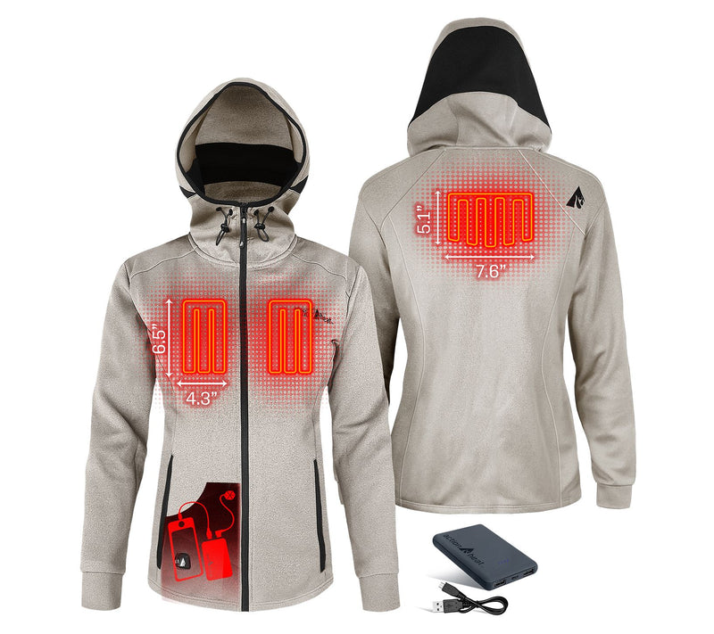 ActionHeat 5V Women's Battery Heated Slim Fit Hoodie — View 9