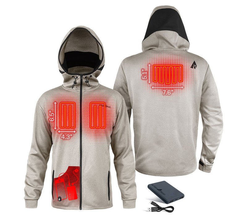 ActionHeat 5V Men's Battery Heated Slim Fit Hooie — View 7