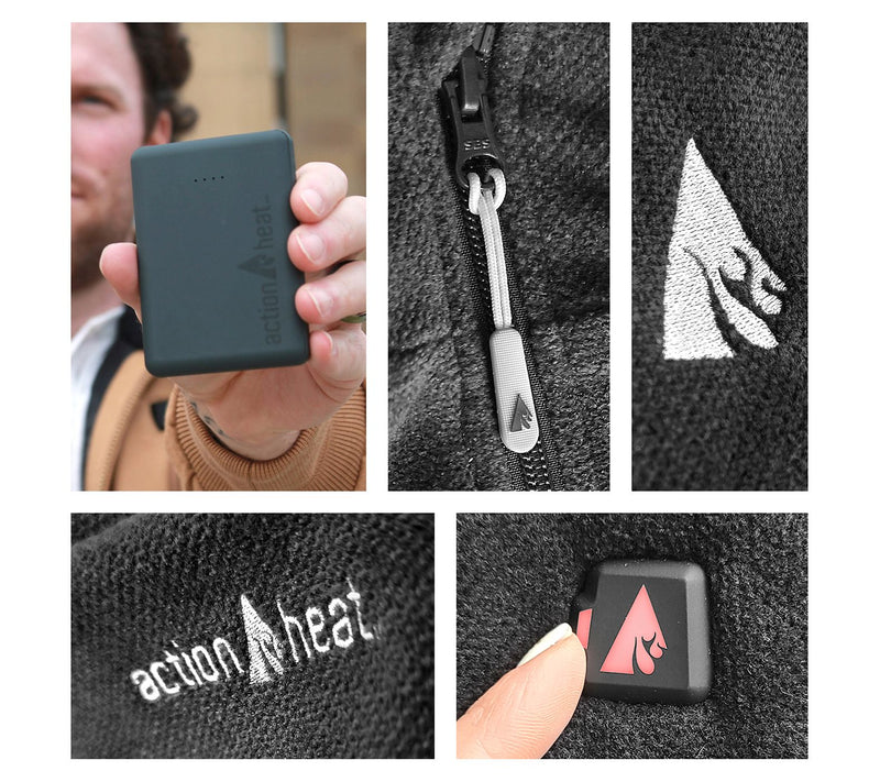 ActionHeat 5V Men's Battery Heated PerformanceFleece Vest — View 8