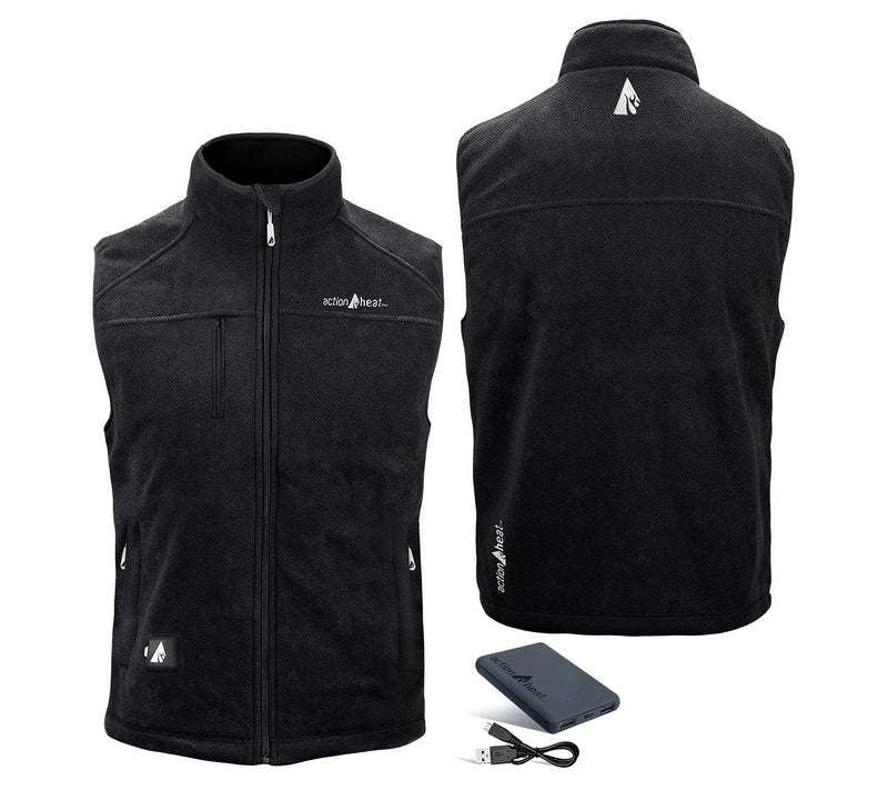 ActionHeat 5V Men's Battery Heated PerformanceFleece Vest — View 4