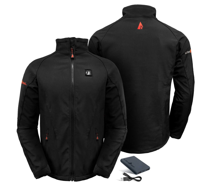 ActionHeat Men's 5V Battery Heated SoftshellJacket — View 3