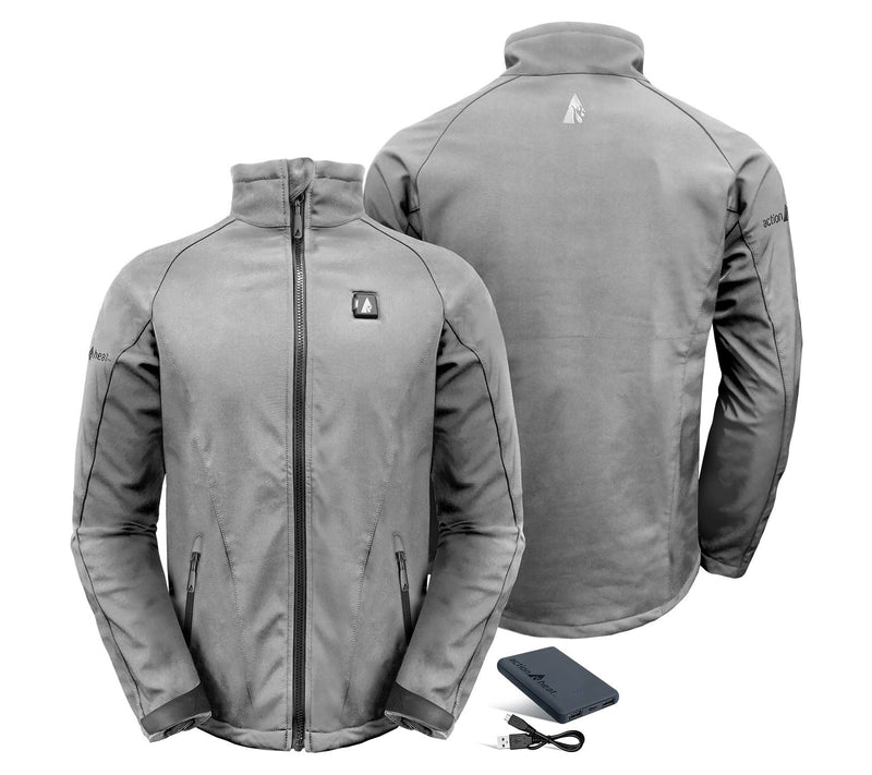 ActionHeat Men's 5V Battery Heated SoftshellJacket — View 5