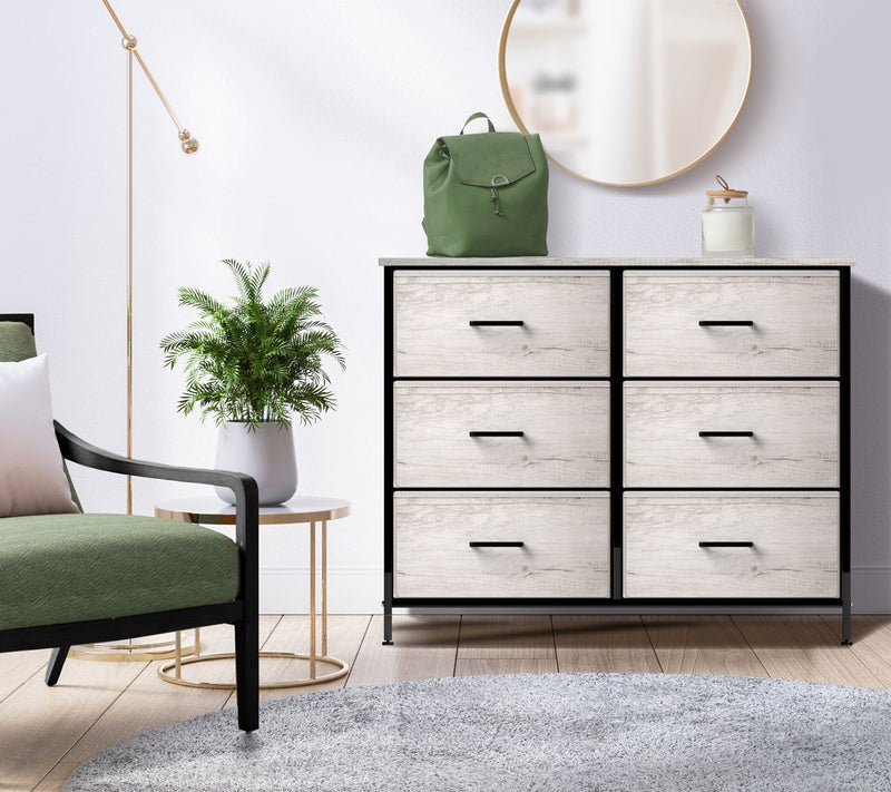 Sorbus Dresser with 6 Faux Wood Drawers — View 7