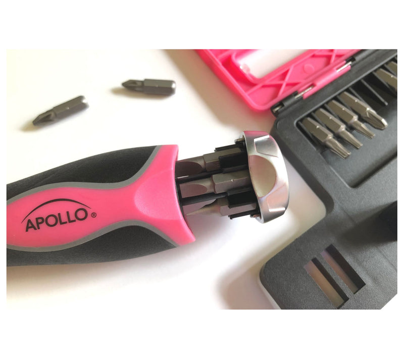 Apollo Tools 13-in-1 Ratcheting Screwdriver and Bit Set — View 5