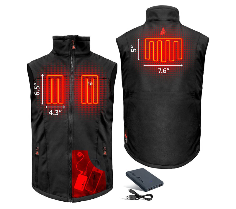 ActionHeat Men's 5V Battery Heated Softshell Vet — View 10