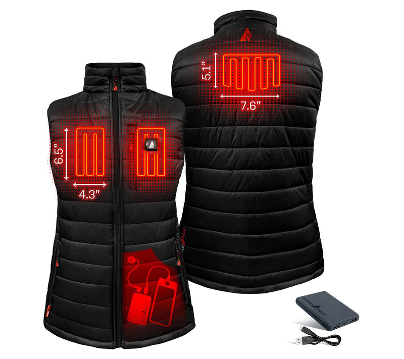 ActionHeat Women's 5V Battery Heated Puffer Ves — View 8
