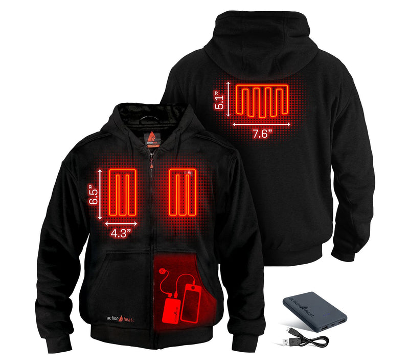 ActionHeat 5V Battery Heated Hoodie Sweatshirt — View 10