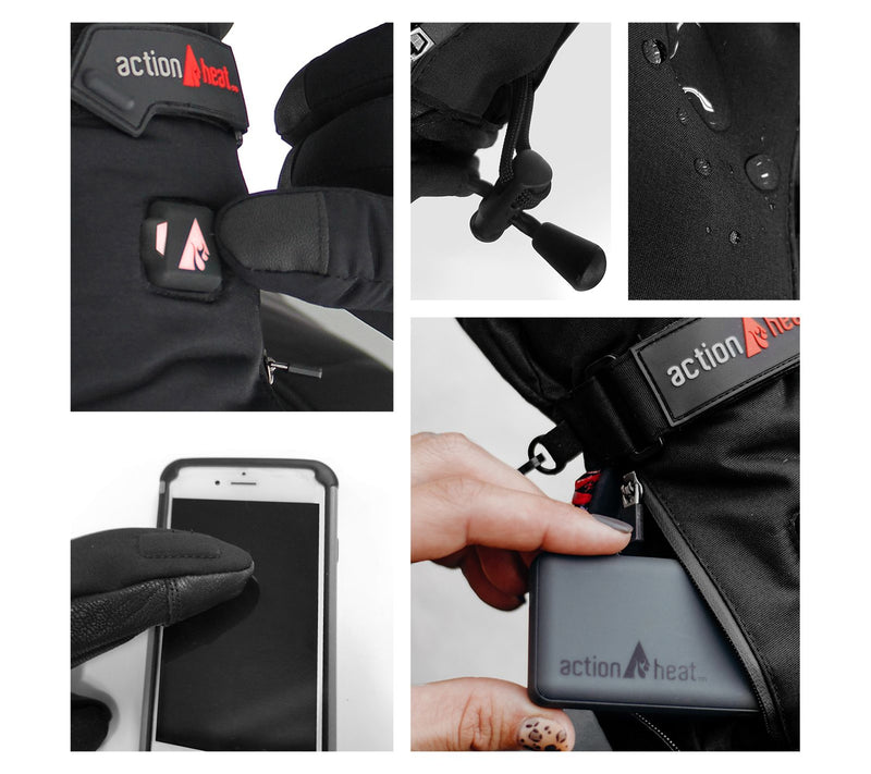 ActionHeat Men's 5V Battery Heated Snow Gloves — View 7