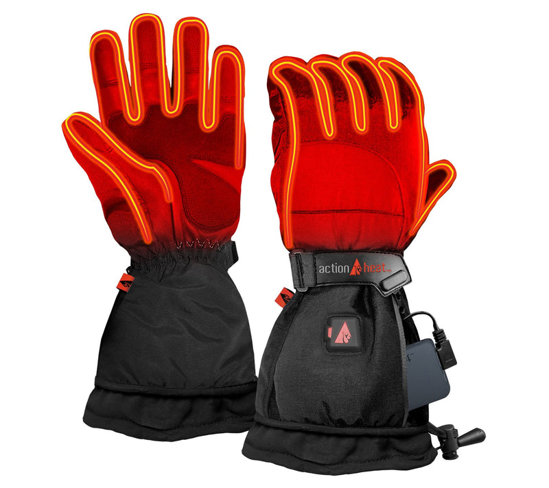 ActionHeat Men's 5V Battery Heated Snow Gloves — View 4