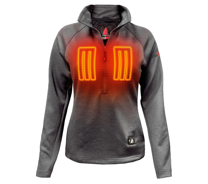 ActionHeat Women's 5V Battery Heated 1/2 Zip UpShirt — View 8