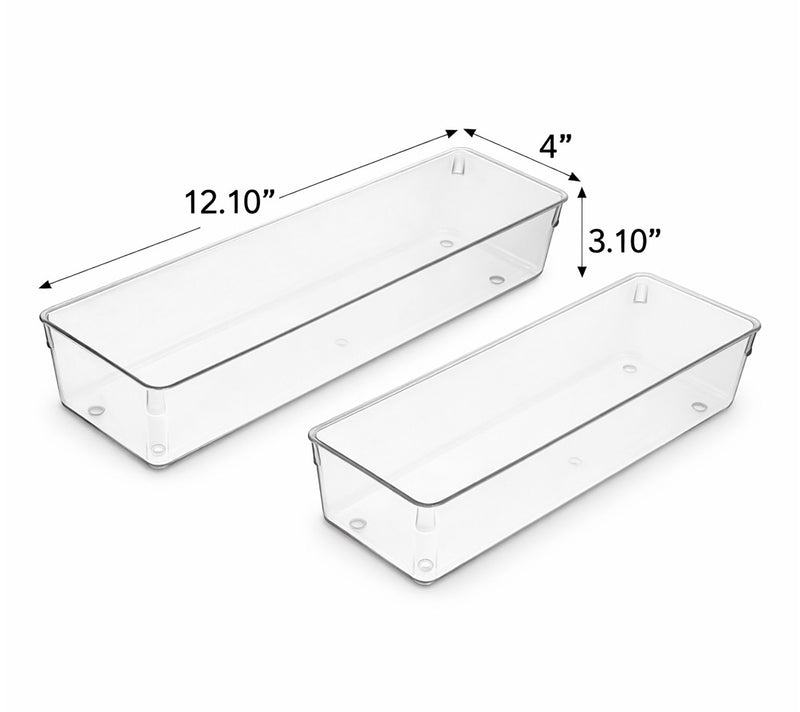 Sorbus Clear Drawer Organizer 2 Pack — View 6
