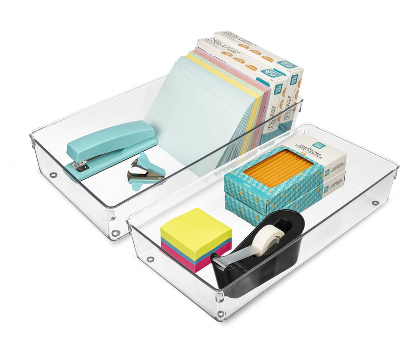 Sorbus Clear Drawer Organizer 2 Piece Set — View 4