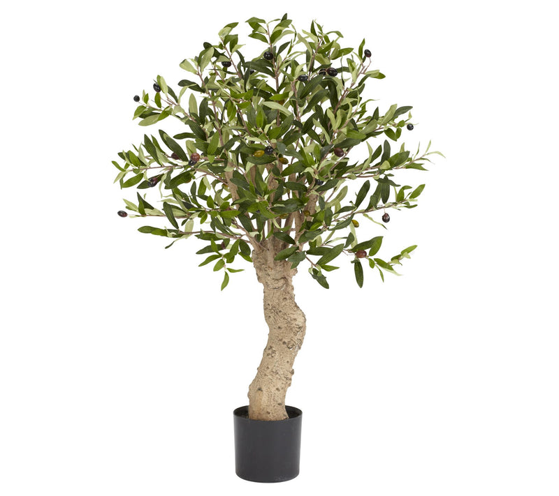 2.5' Olive Tree with 690 Leaves by Nearly Natural — Main view