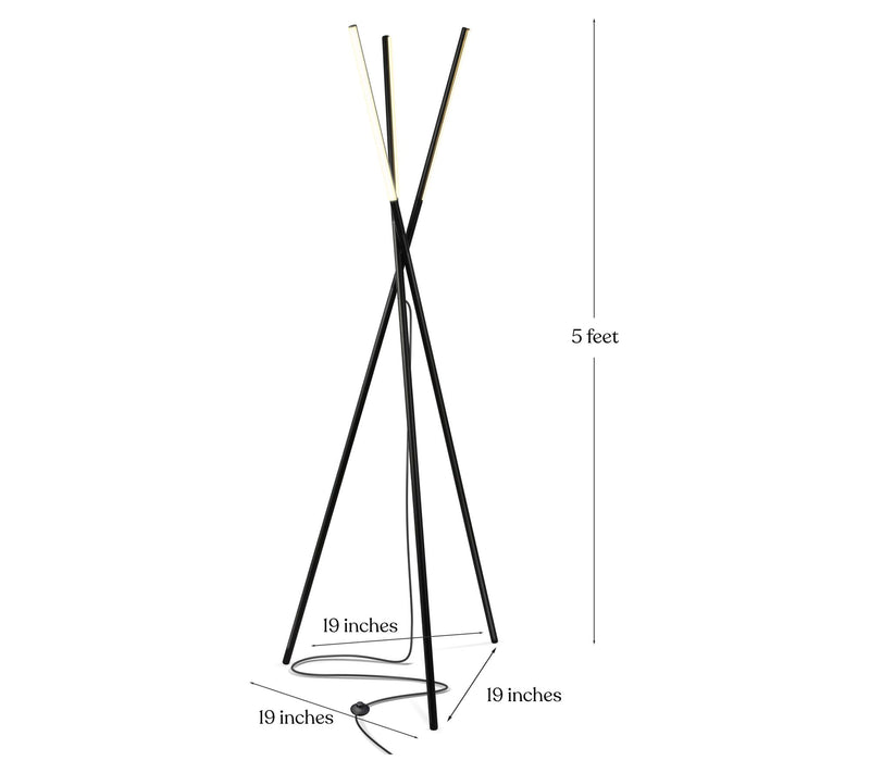 Brightech Stix 60" LED Tripod Floor Lamp — View 6