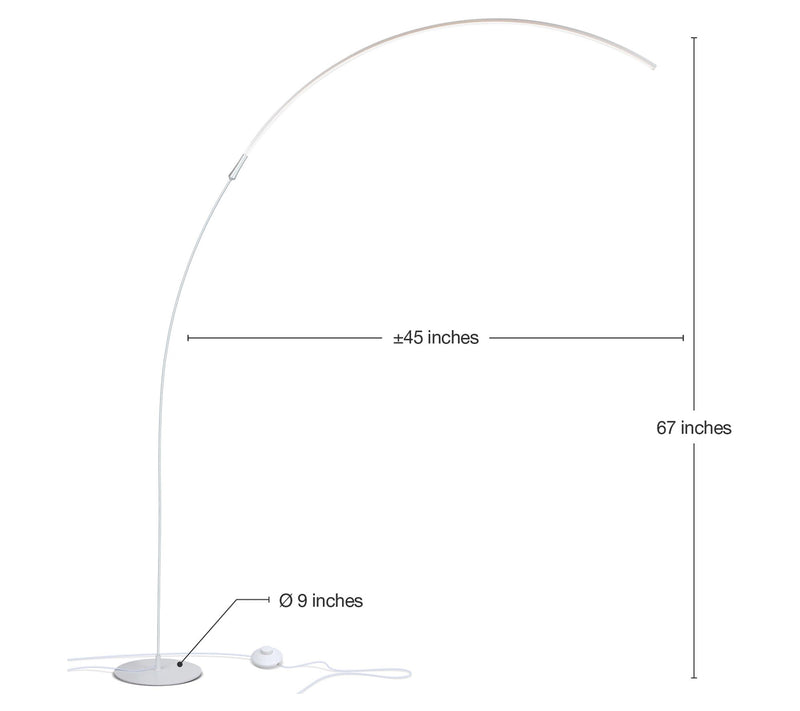 Brightech Sparq Arc 67"H LED Arc Floor Lamp — View 7