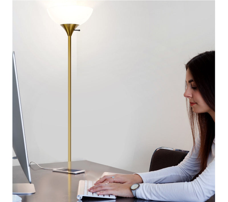 Brightech Sky Dome 72"H LED Uplight Torchiere Floor Lamp — View 14