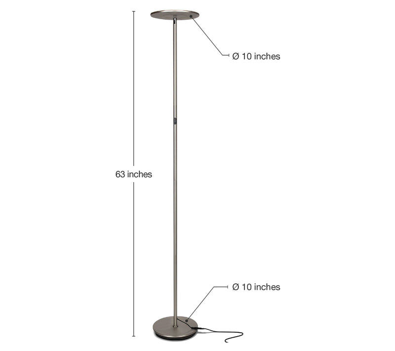 Brightech Sky 63" LED Uplight Torchiere Floor Lamp — View 22