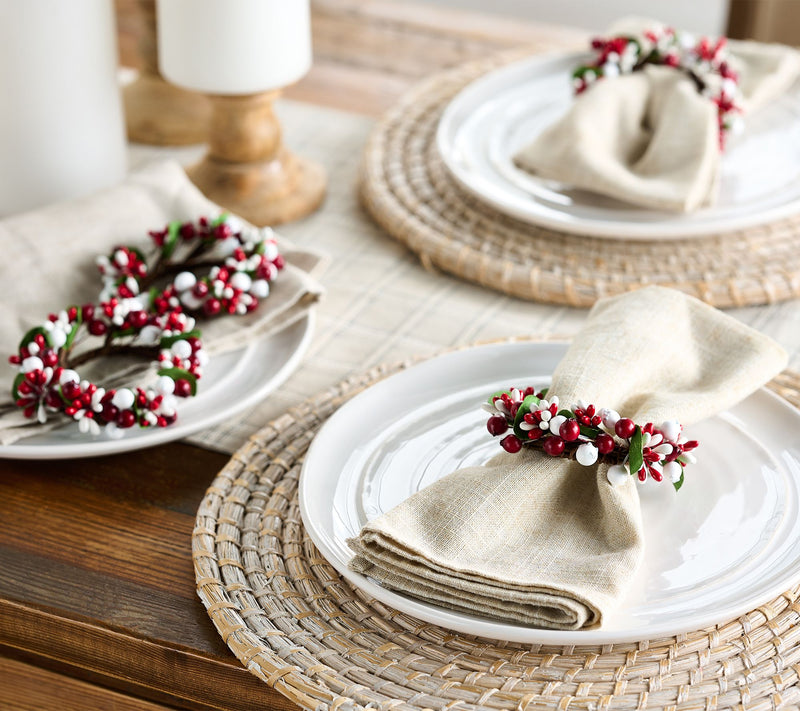 Set of 6 Pip Berry Napkin Rings by Valerie — Main view