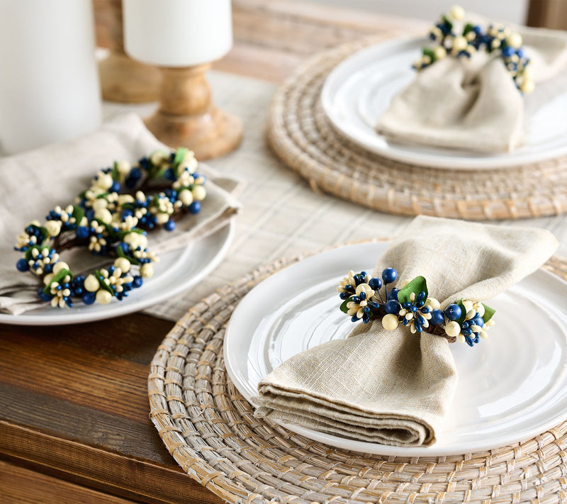 Set of 6 Pip Berry Napkin Rings by Valerie — View 5