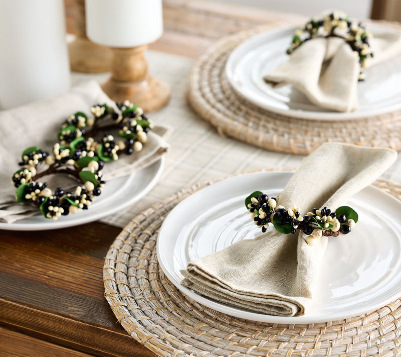 Set of 6 Pip Berry Napkin Rings by Valerie — View 3