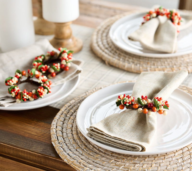 Set of 6 Pip Berry Napkin Rings by Valerie — View 7