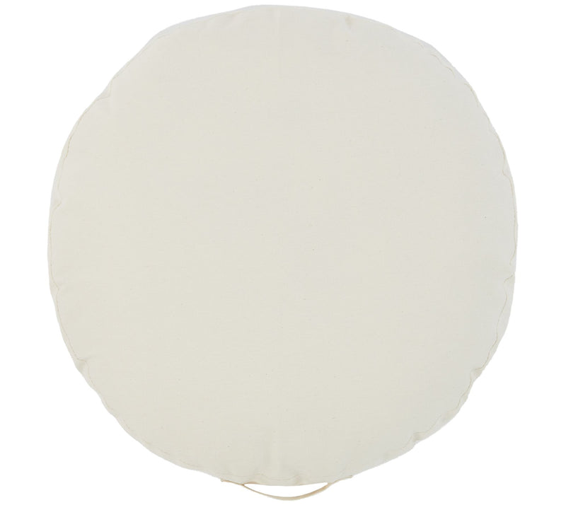 Sorra Home 24" Circle Twill Fl oor Pillow with Handle — View 5