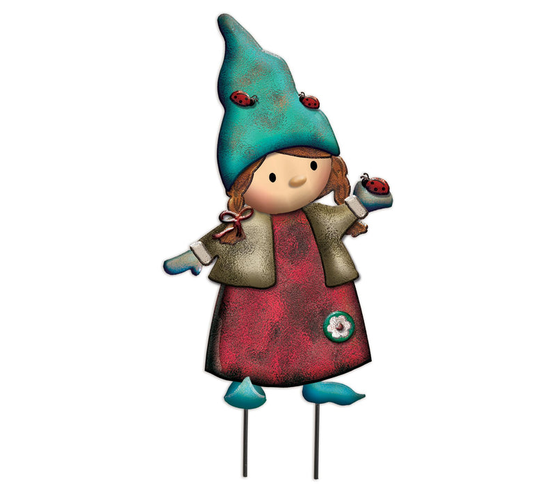 Sunset Vista Designs "Nettie", the Gnome Girl with a Ladybug — Main view