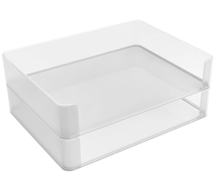 Sorbus Front-Load Stackable Two-Tier Letter Tray