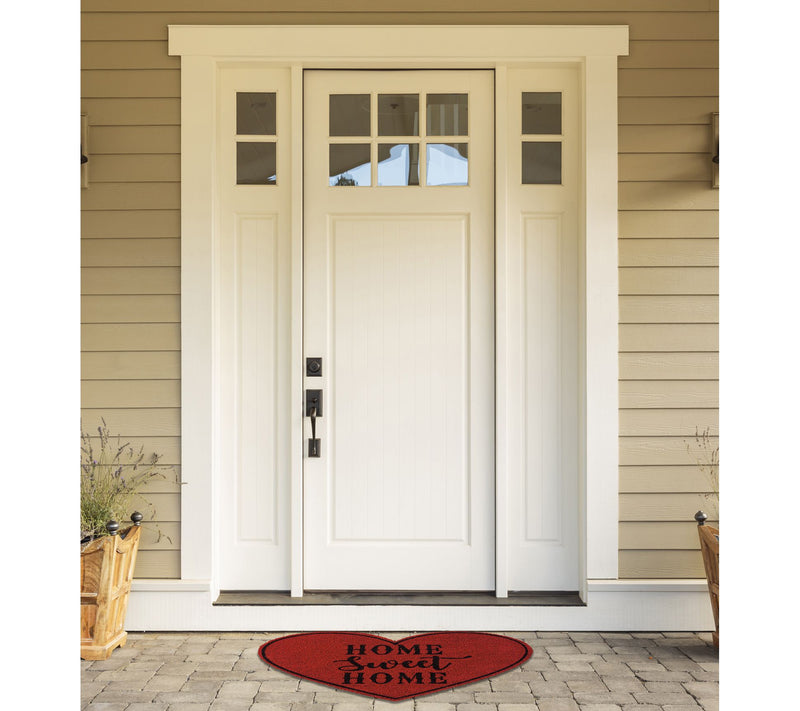 Design Imports Home Sweet Home 17" x 29" Heart Doormat — View 4