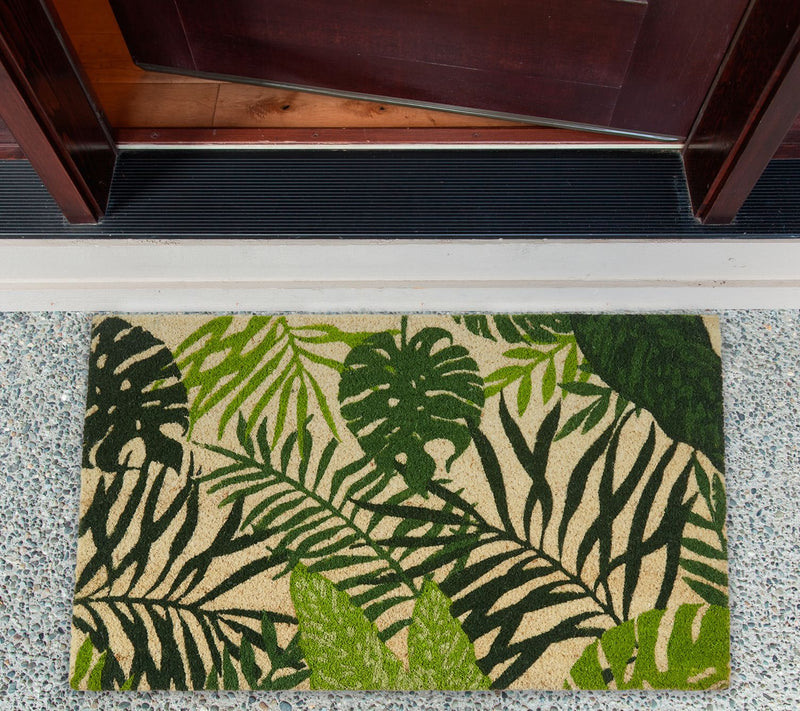 Design Imports Tropical Fronds 17" x 29" Doorma t — View 6