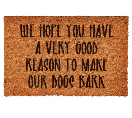 Evergreen Funny 16" x 28" Coir Door Mat