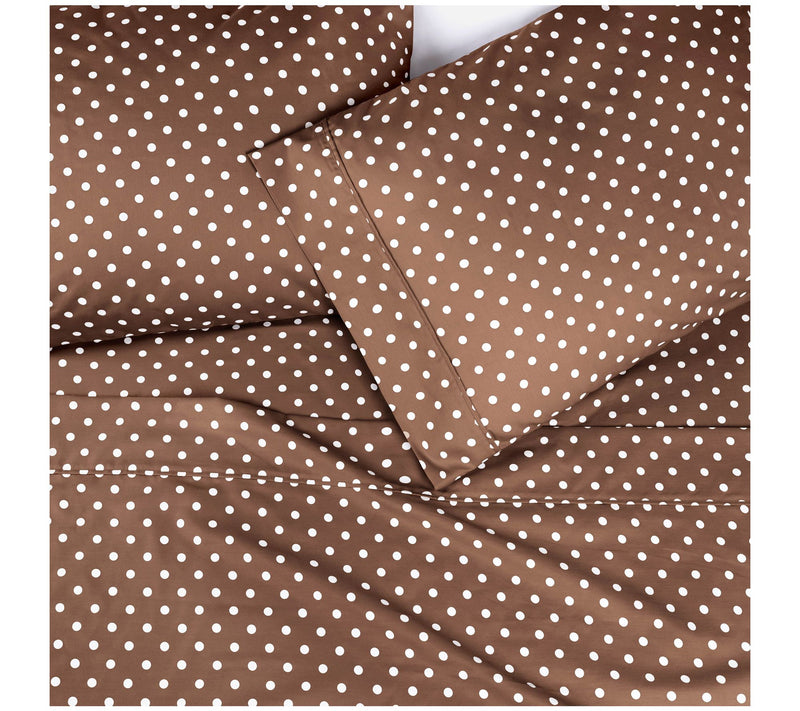 Superior 600 Thread Count Cotton Blend Polka Dot Sheets, Twin — View 22
