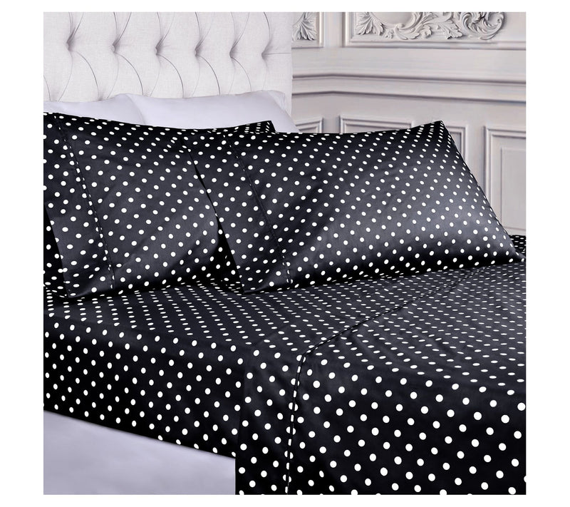 Superior 600 Thread Count Cotton Blend Polka Dot Sheets, Twin — View 6