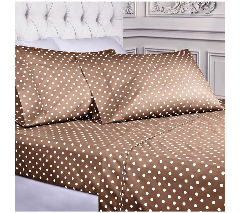 Superior 600 Thread Count Cotton Blend Polka Dot Sheets, Twin — View 7