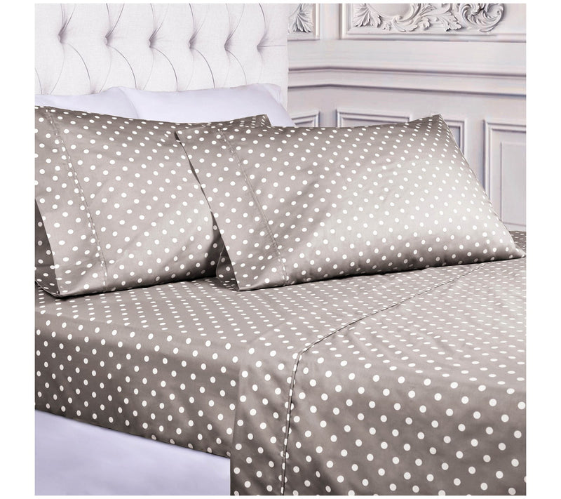 Superior 600 Thread Count Cotton Blend Polka Dot Sheets, Twin — View 4