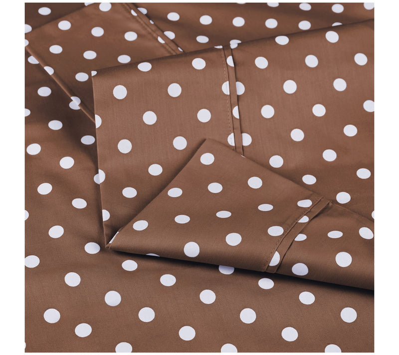 Superior 600 Thread Count Cotton Blend Polka Dot Sheets, Twin — View 20