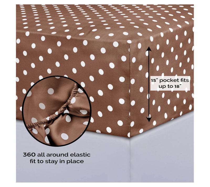 Superior 600 Thread Count Cotton Blend Polka DoSheets, Full — View 18