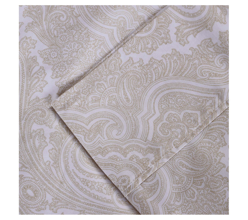 Superior Paisley Cotton and Polyester Blend Shet Set, King — View 19