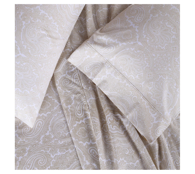 Superior Paisley Cotton and Polyester Blend Shet Set, King — View 20