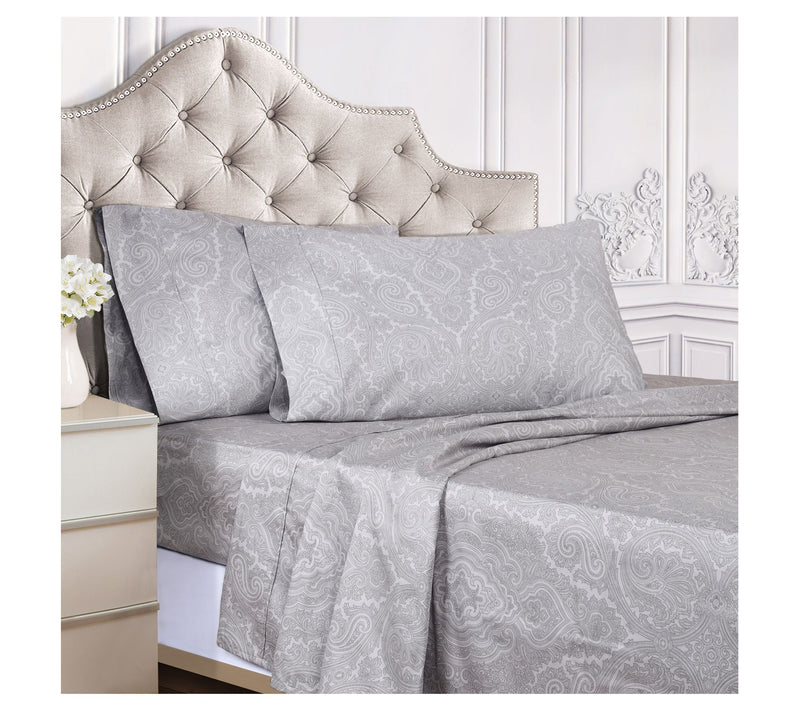 Superior Paisley Cotton and Polyester Blend Shet Set, Twin XL — View 12