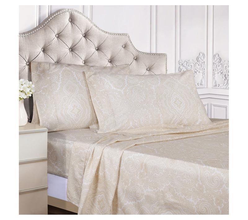 Superior Paisley Cotton and Polyester Blend Shet Set, Twin XL — View 16