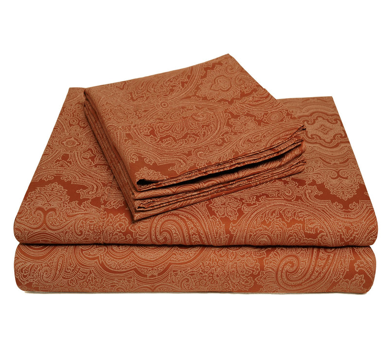 Superior Paisley Cotton and Polyester Blend Shet Set, Twin XL — View 8