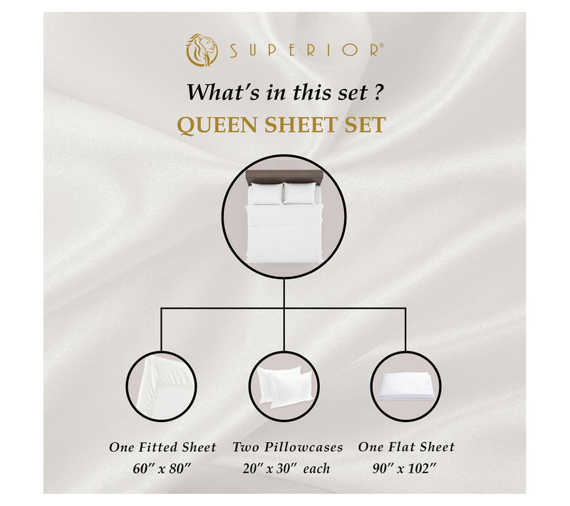 Superior 530-Thread Count Solid Egyptian Cottonheets, Queen — View 26