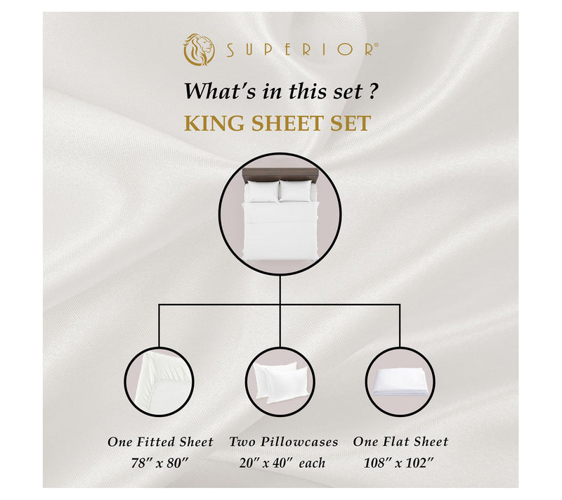 Superior 530-Thread Count Solid Egyptian Cottonheets, King — View 26