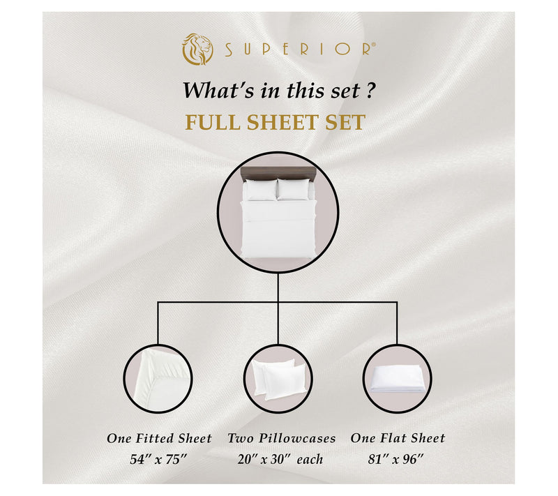 Superior 530-Thread Count Solid Egyptian CottonSheets, Full — View 26